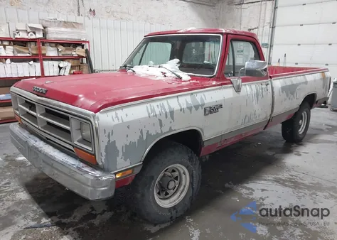 1989 Dodge W-Series W100 from USA, damaged, VIN 1B7HM06Y1KS196963